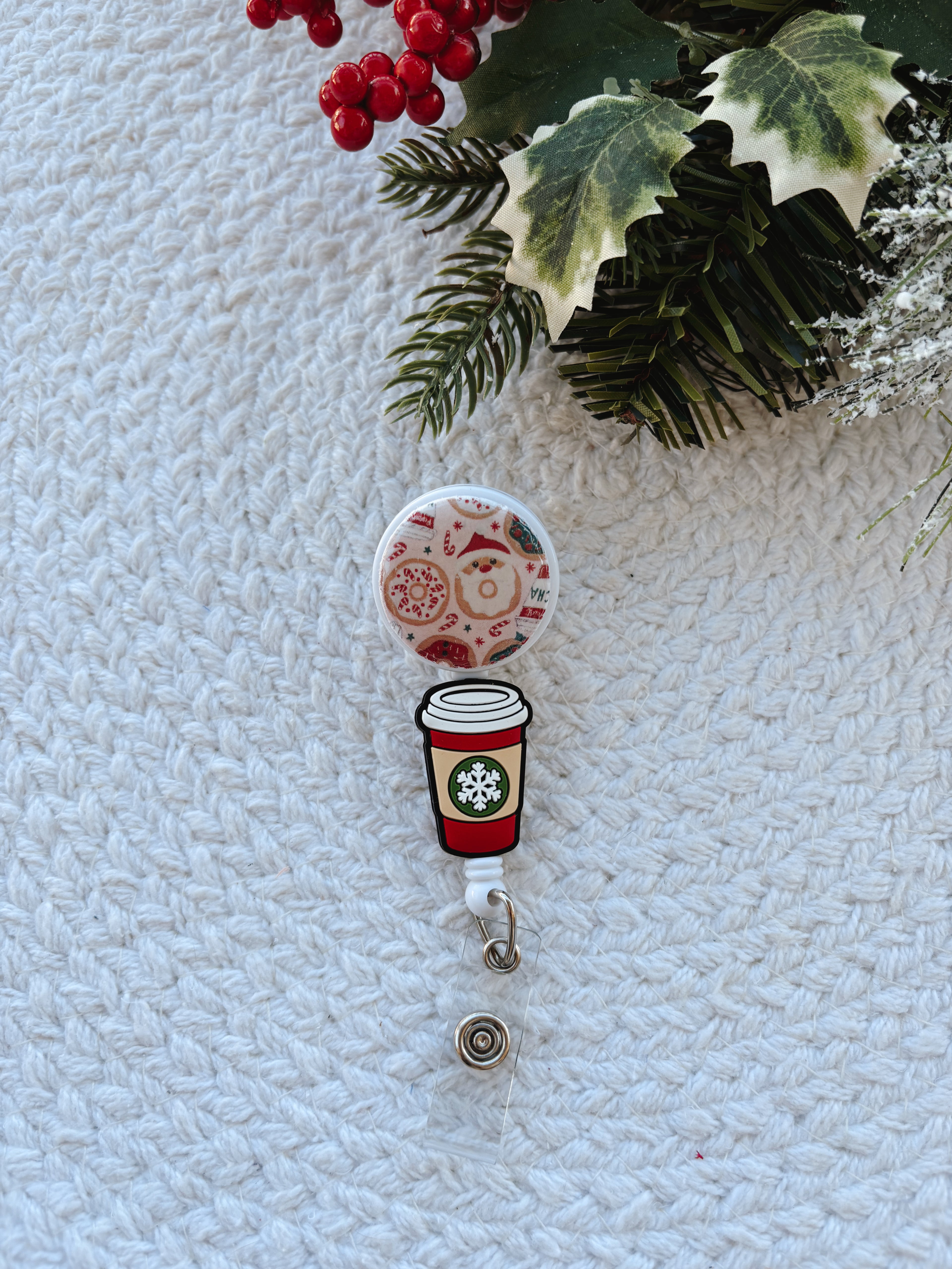 Xmas Donuts & Coffee Badge Reel