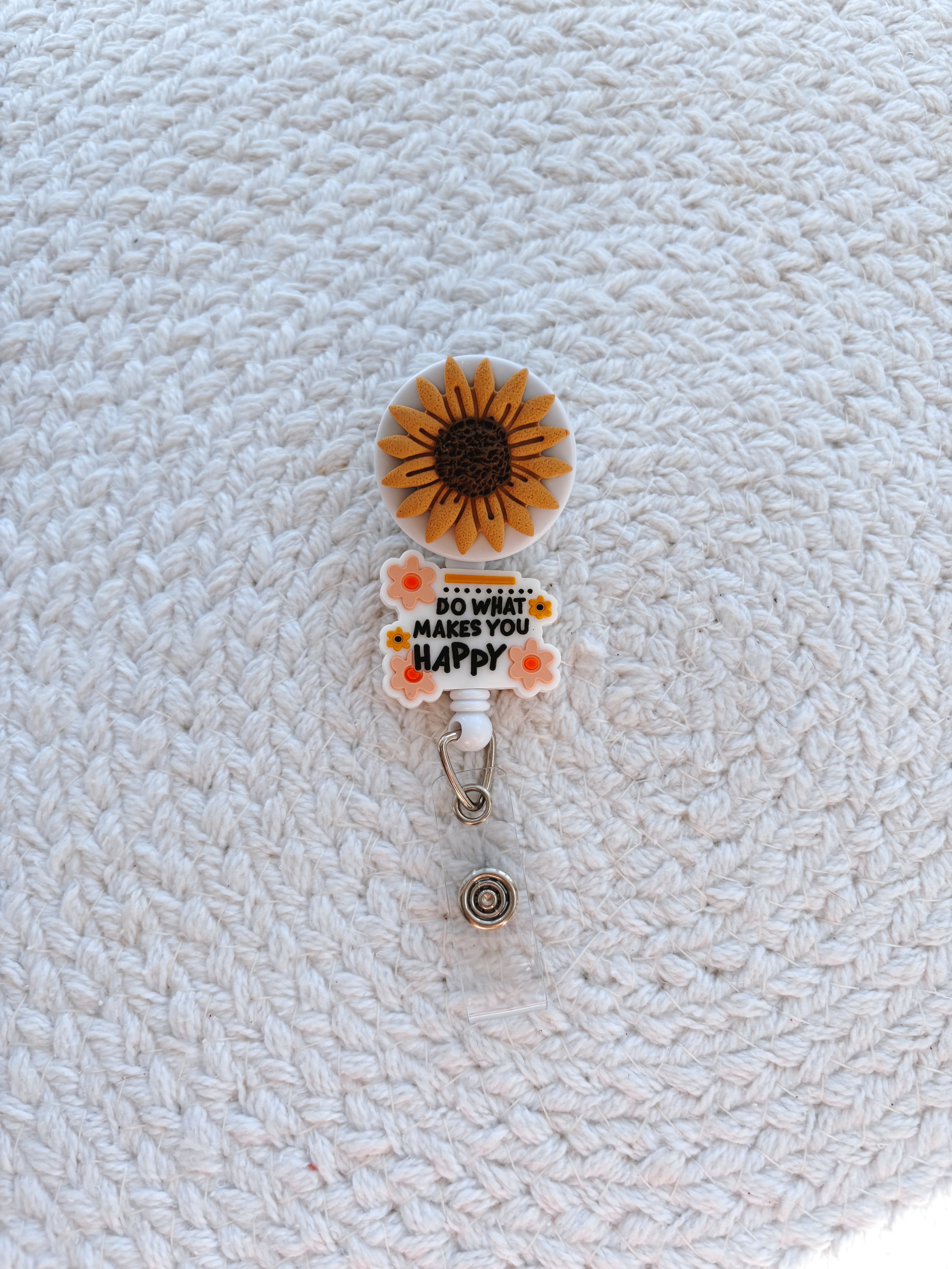 Sunflower Badge Reel