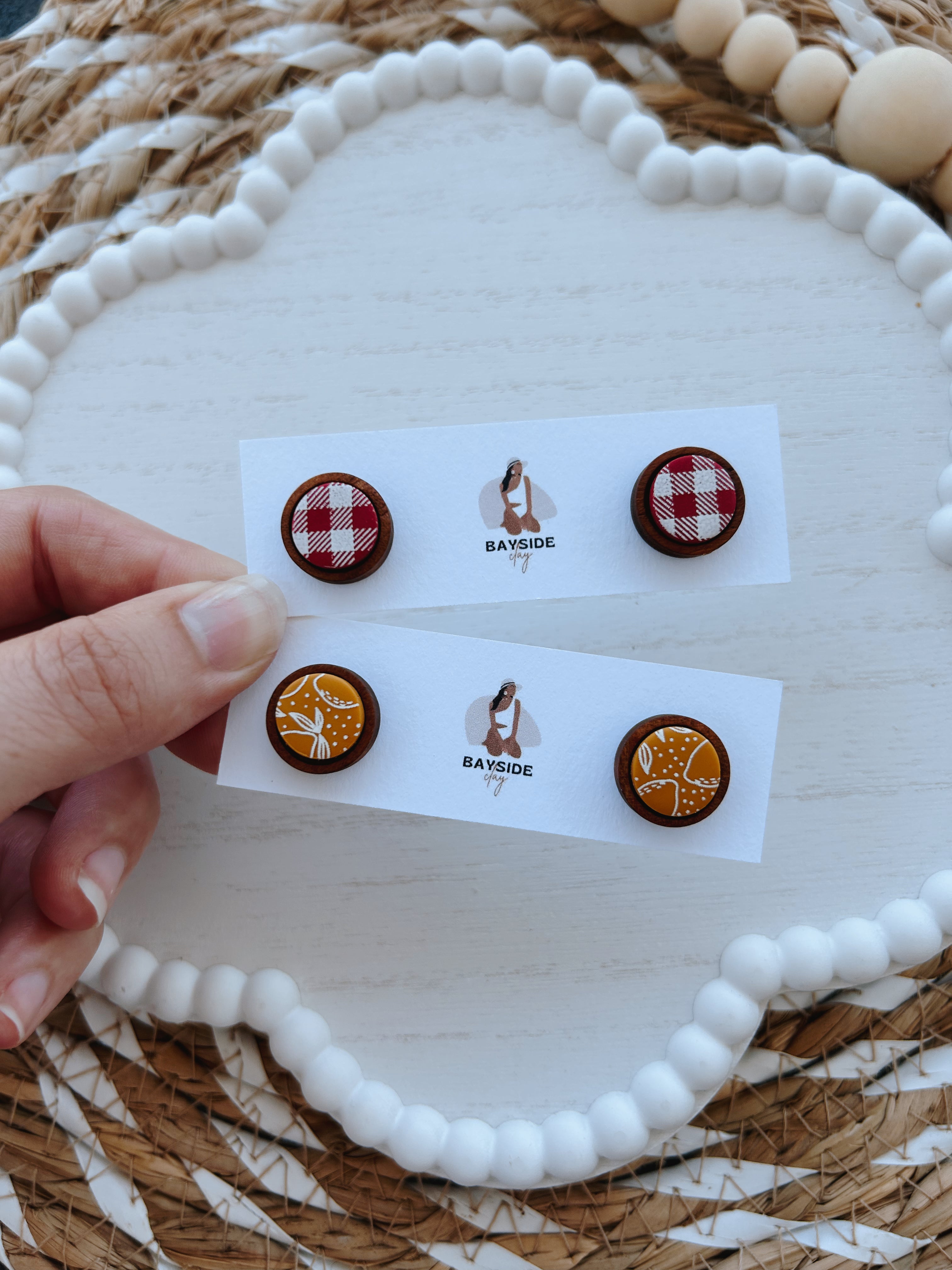 Summer Picnic Wooden Studs