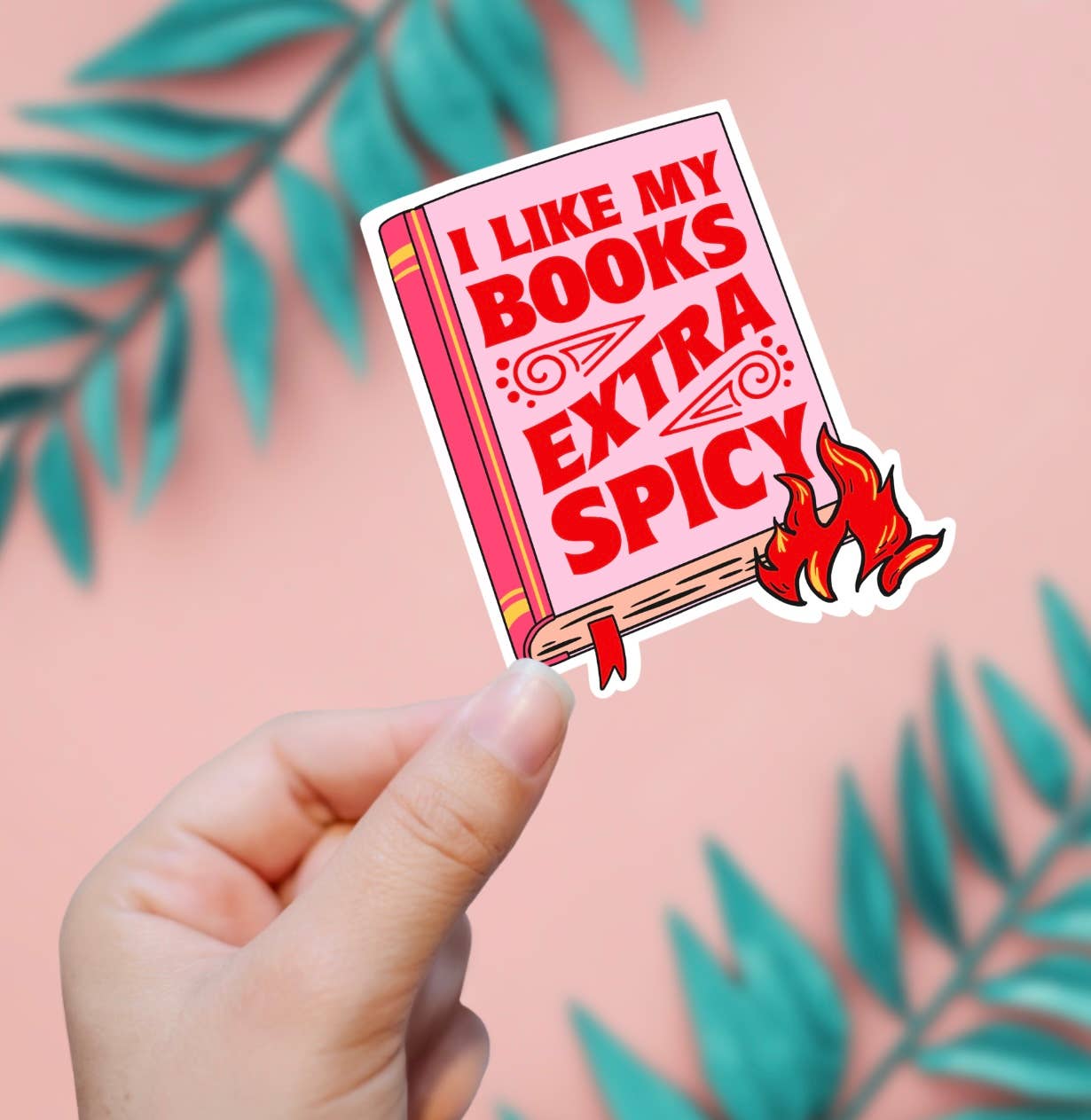 I Like My Books Extra Spicy Sticker