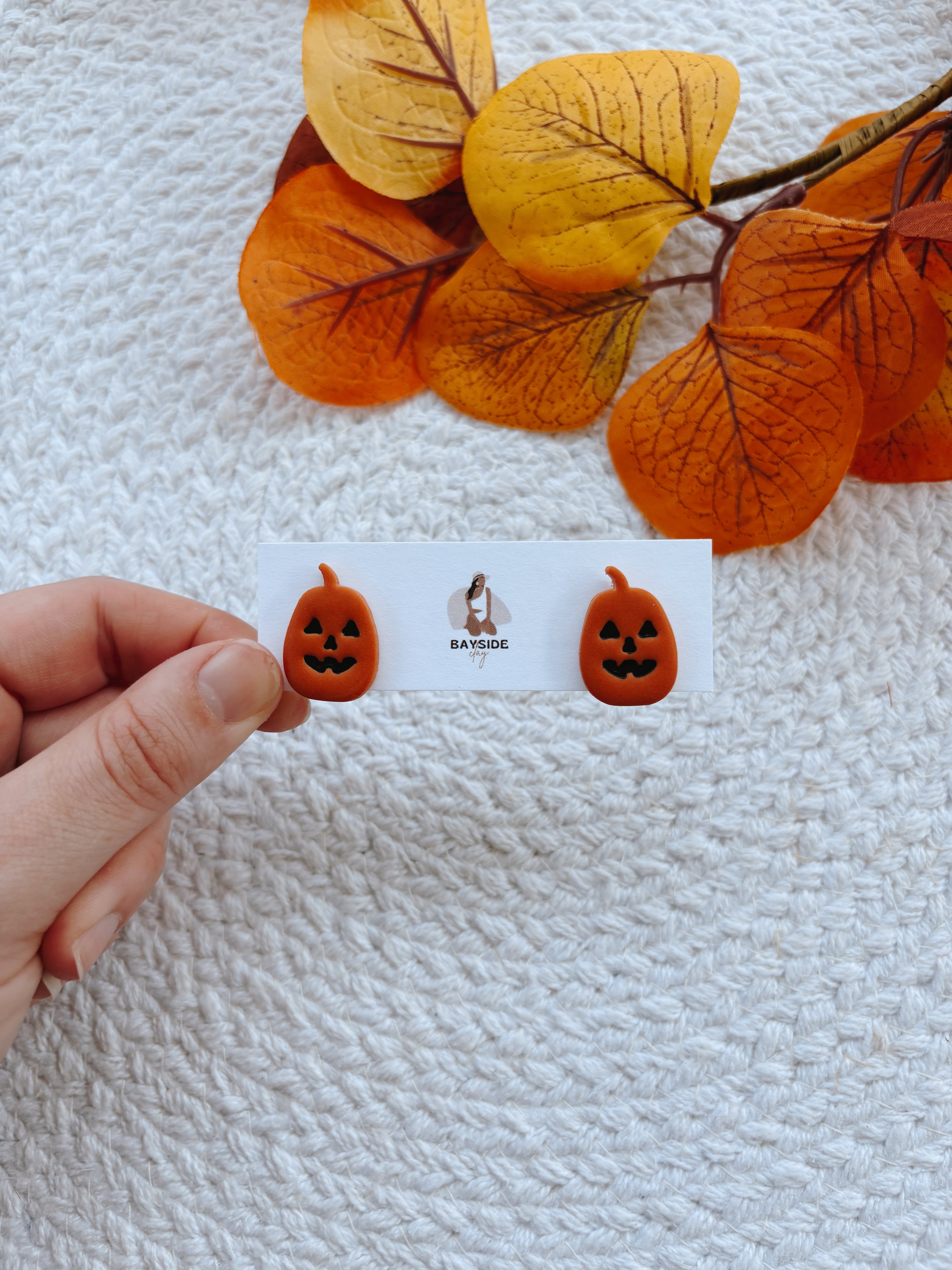 Jack O Lantern Studs