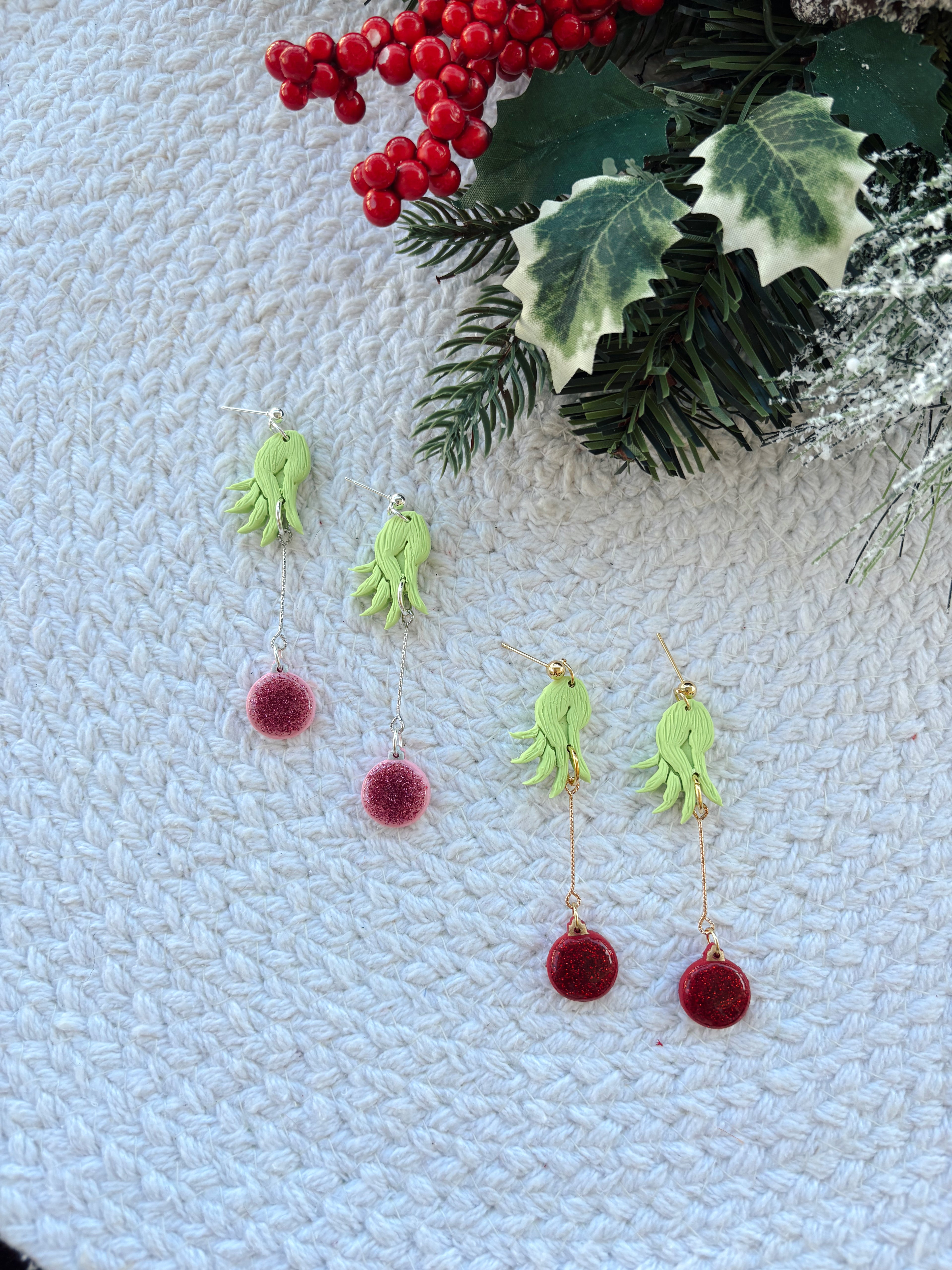 Grinchy Ornament Drops