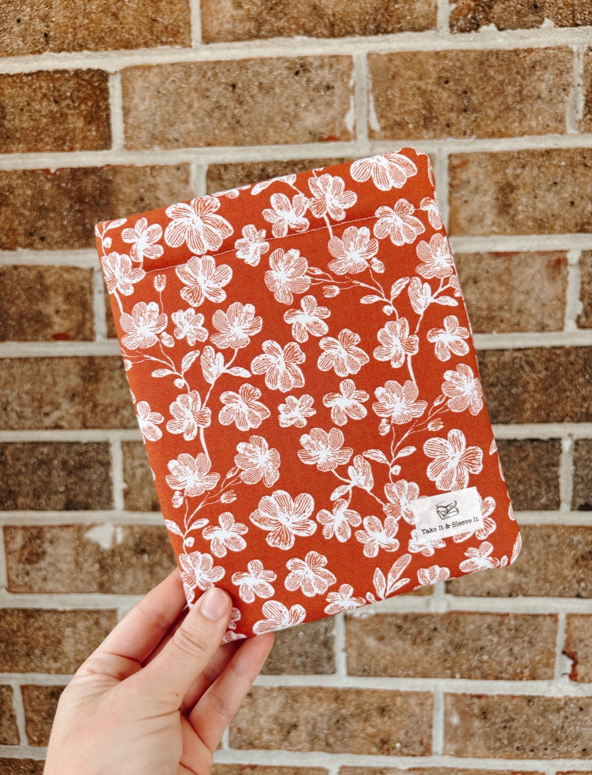 Rust Floral E-reader Sleeve