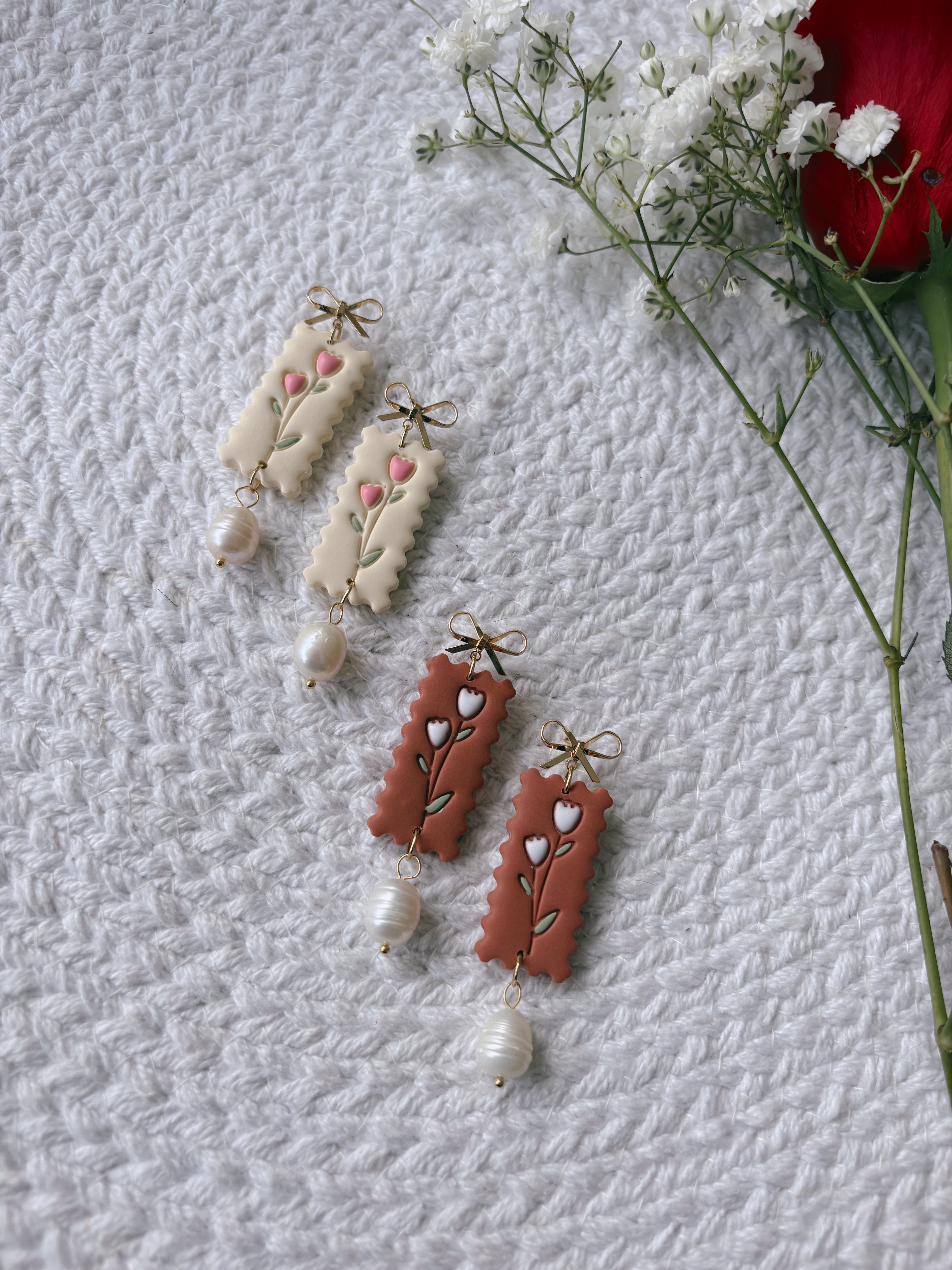 Floral Stamp Dangles