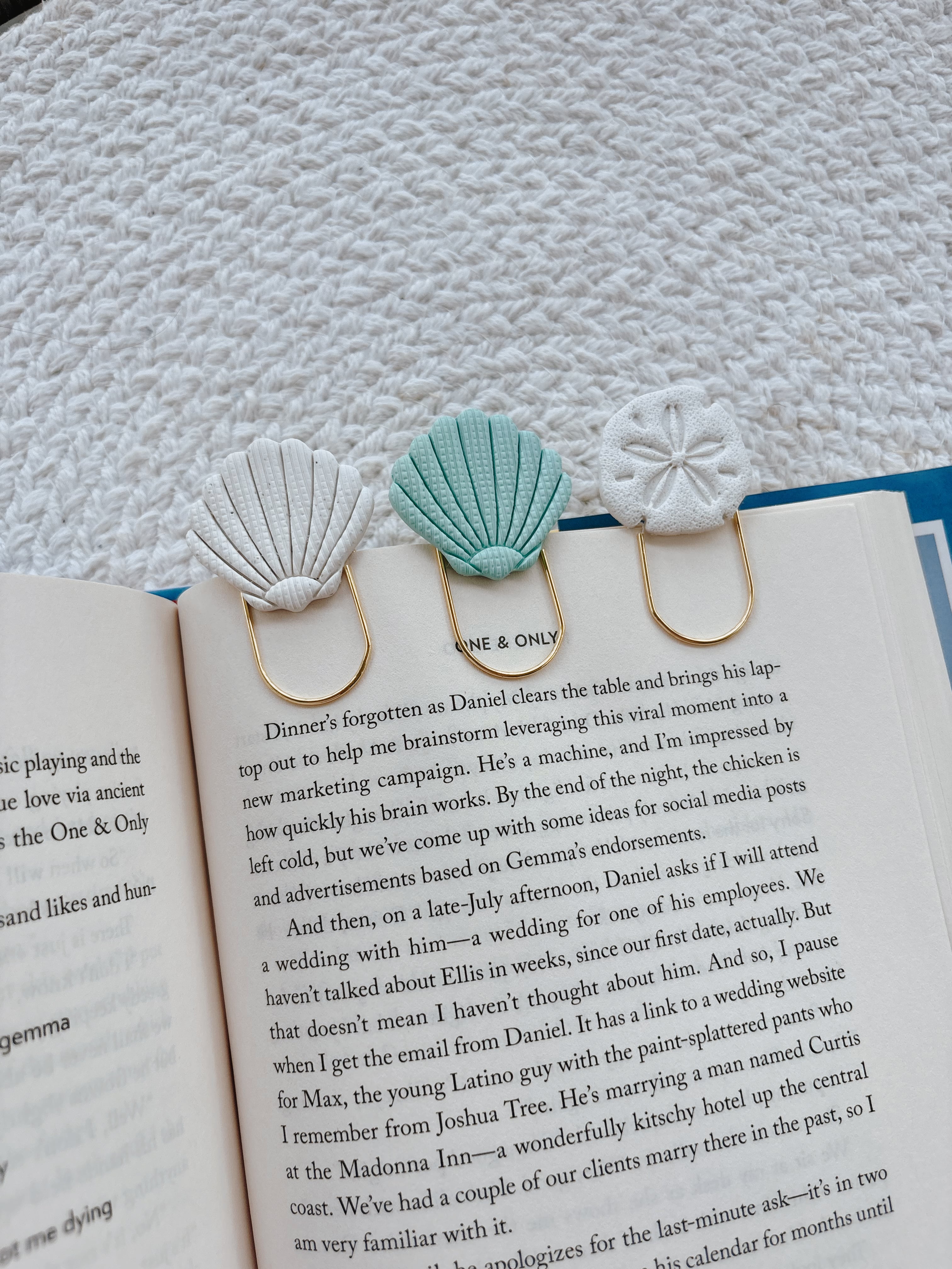 Seashell Paperclip Bookmark