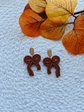 Rust Bow Dangles