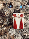 Santa Cowgirl Tassels- Maroon
