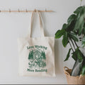 Less Working More Reading Tote Bag