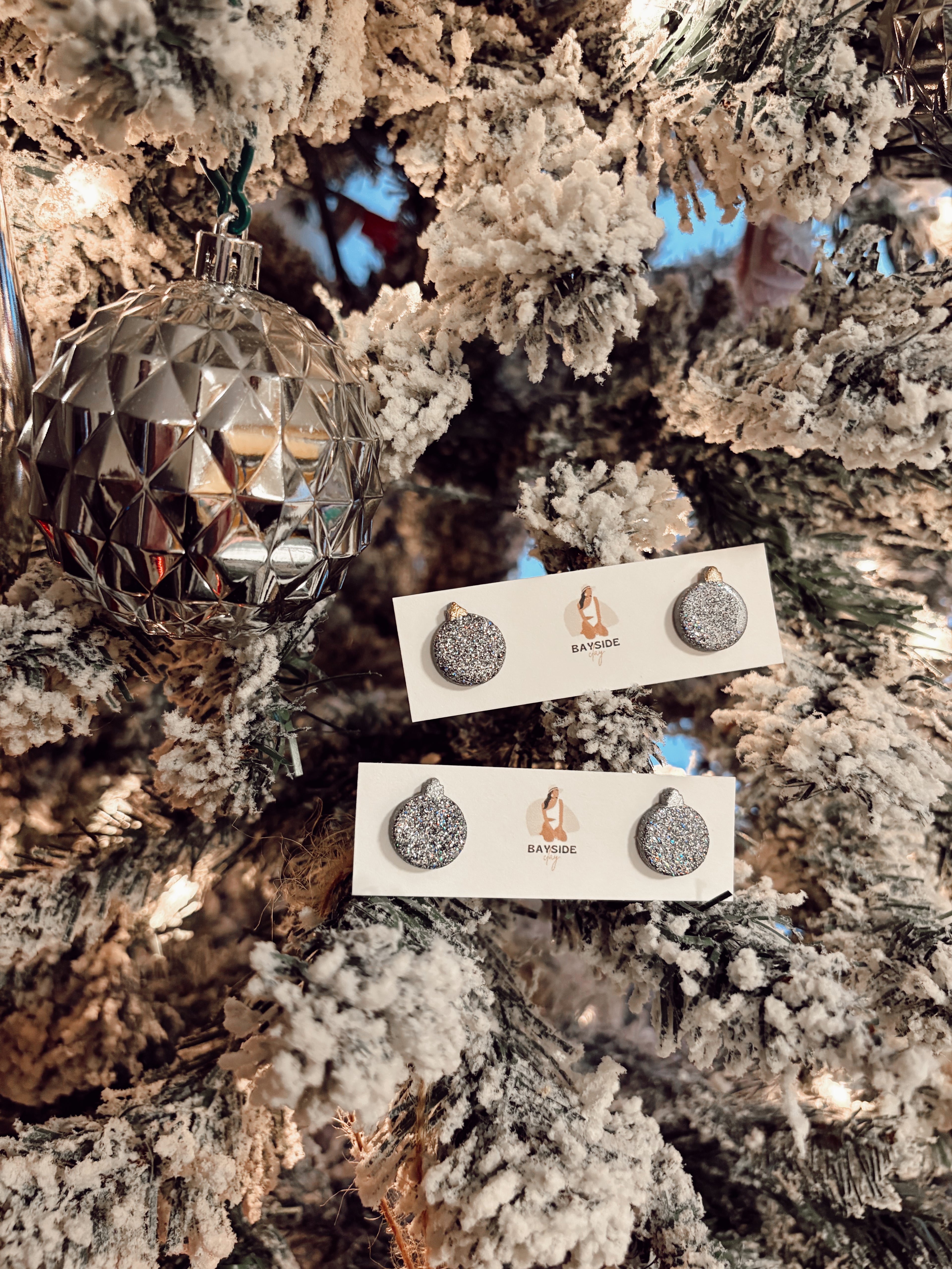 Glitter Ornament Studs