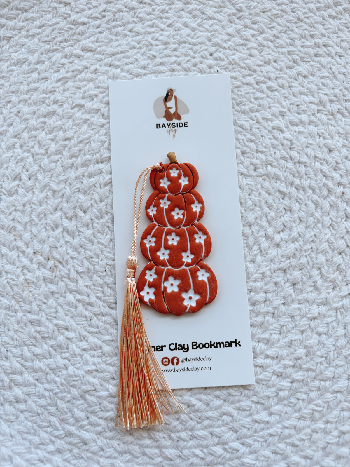 Floral Pumpkins Bookmark