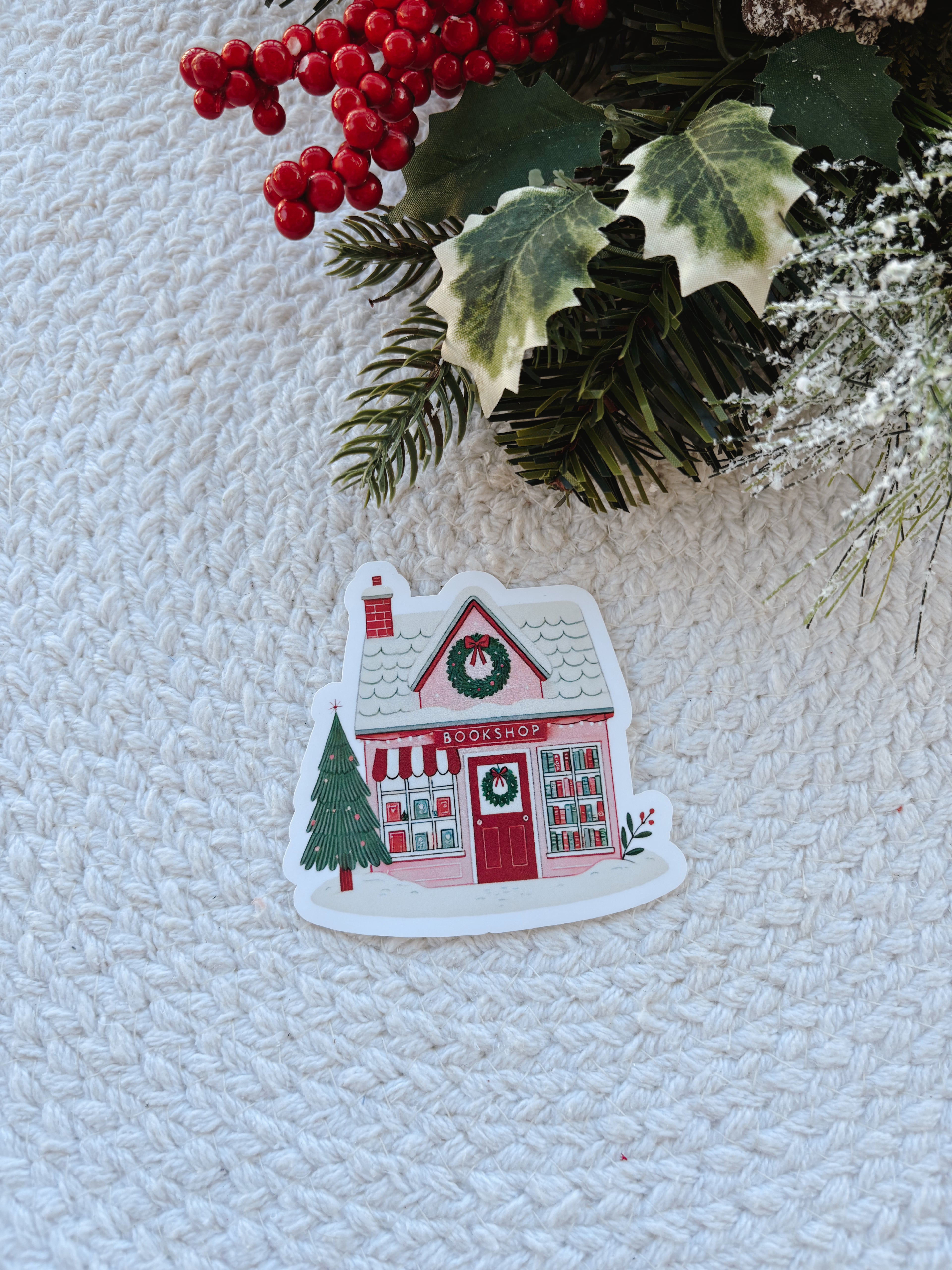 Holiday Bookstore Sticker