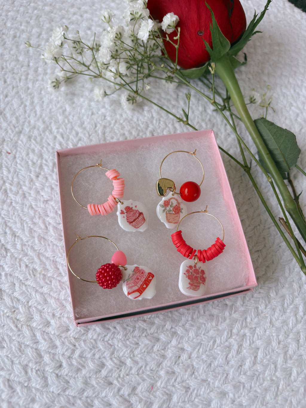 Vday Wine Glass Charms