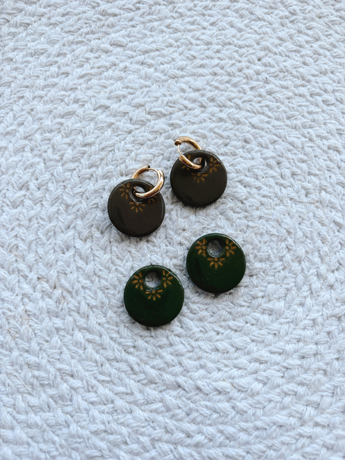 Fall Floral Clay Charms (CHARM ONLY)