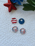 RWB Clay Charms
