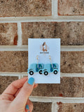 Customizable Book Truck Dangles