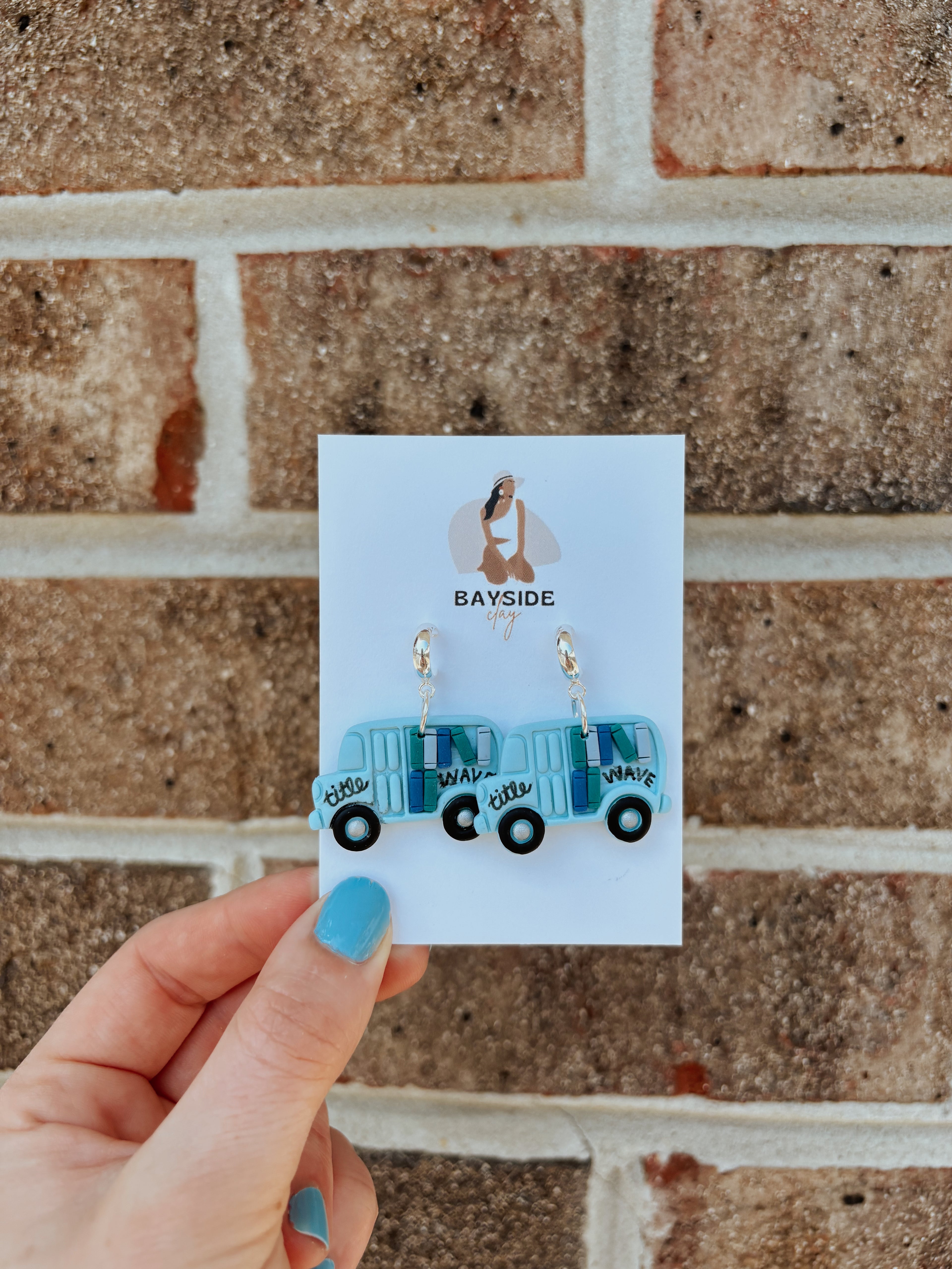 Customizable Book Truck Dangles