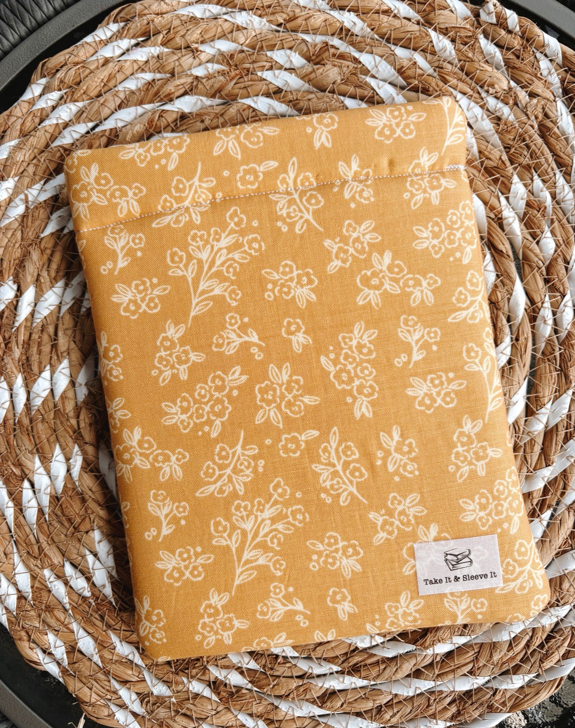 Yellow Floral E-Reader Sleeve