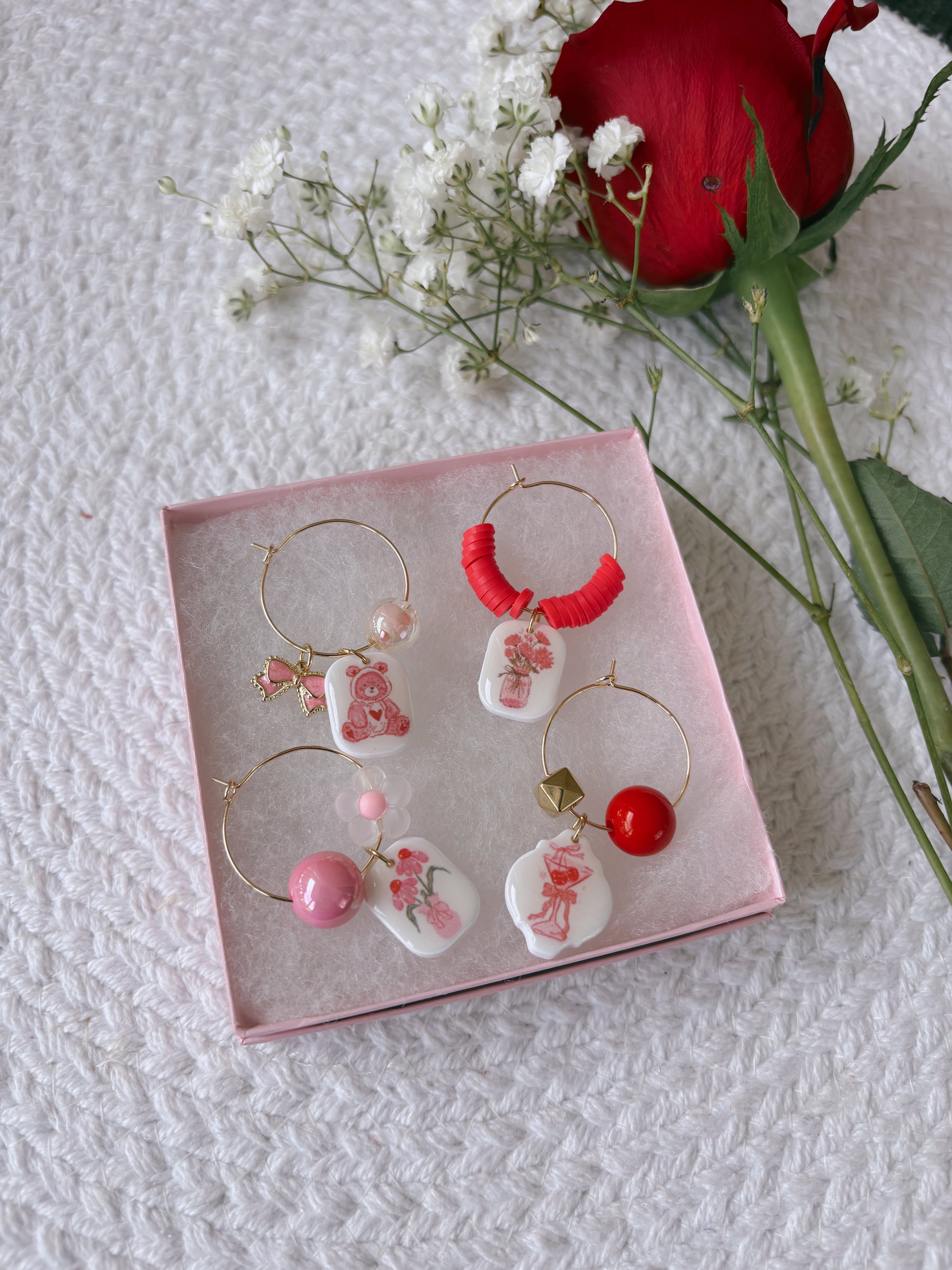 Vday Wine Glass Charms