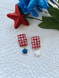 Gingham Star Drops