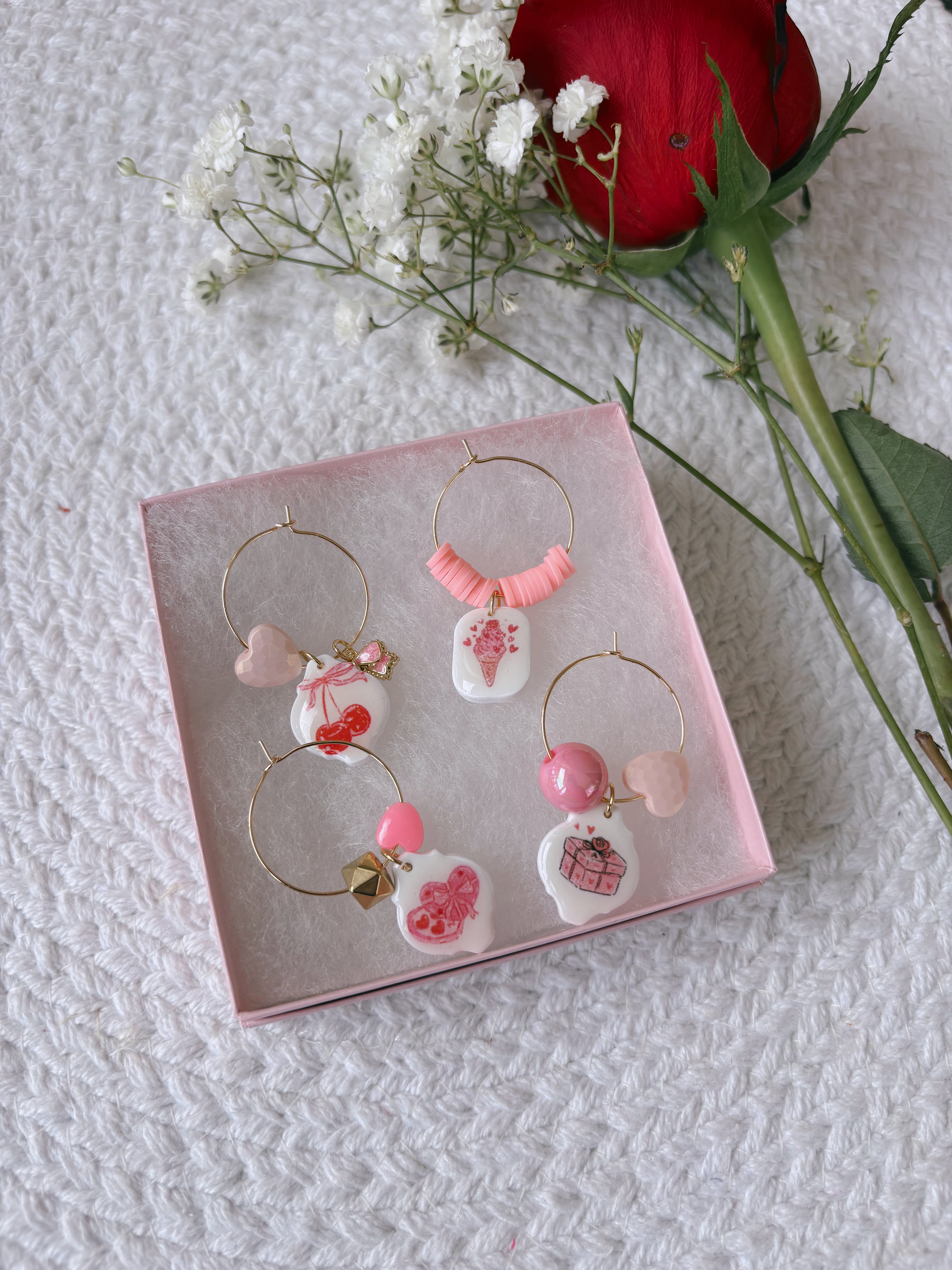 Vday Wine Glass Charms